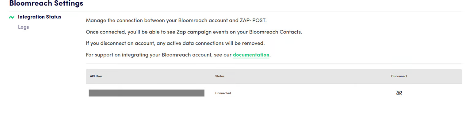 Disconnect Bloomreach integration